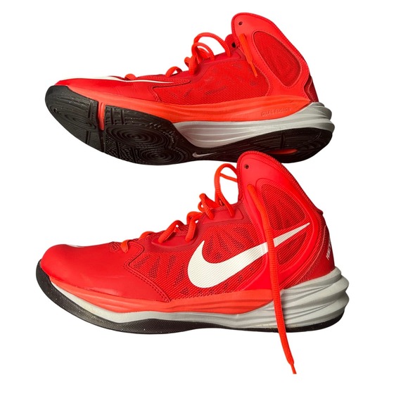 Nike Other - Nike Prime Hype DF Basketball Shoes University Red White 653711-600 Mens 8